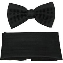 Men's Fancy Bow Tie/Hankie Set By J.Valintin Soft Microfiber Silky JVBT-... - $17.50