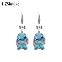 New Arrival Lilo and Stitch Angel Characters Epoxy Acrylic Dangles Handmade Fish - £8.79 GBP