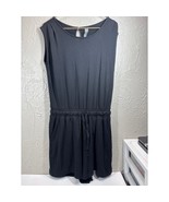 Lou Grey For Loft Black Shorts Jumper Romper Womens Drawstring Waist Siz... - $745.43 MXN