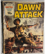 DAWN ATTACK (1970) UK B&amp;W Battle Picture Library #1116 comic book digest... - $278.32 MXN