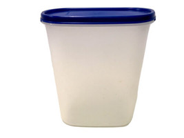 Tupperware Vintage #1614 Modular Mates Storage Container with Navy Lid #1616 - £8.66 GBP