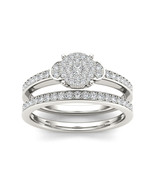 Authenticity Guarantee 
10K White Gold 1/2ct TDW Diamond Composite Brida... - $759.99