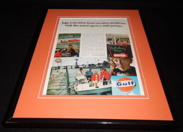 1968 Gulf Oil Tourguide Service 11x14 Framed ORIGINAL Vintage Advertisem... - $44.54