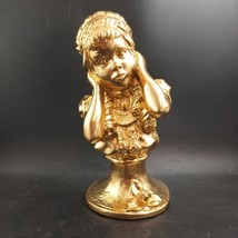 ALTERED Kendrick Universal Statuary Girl Figurine, Signed, c1971, GILDED... - $936.00 MXN