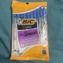 2015 BiC Cristal Xtra Smooth Ball Pen, Medium, Blue 68272, 10 Ct - $12.86