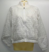 Under Armour Size Small NYLON BOMBER White Jacket Coat New Womens Clothing - £77.12 GBP
