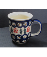 Polish Pottery Boleslawiec 12 oz Mug Preowned Multicolor - £15.98 GBP