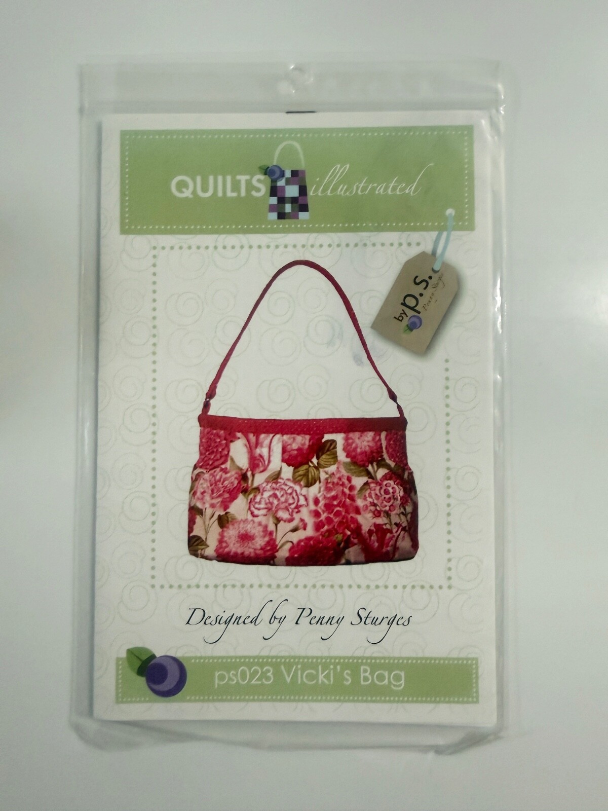 Quilts Illustrated Quilt Pattern PS023 Vicki&#39;s Bag by Penny Sturges Sewing - $10.88