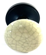 Cream Crackle Glaze Door Knob Keyless Door Handle One Side - $6.14 CAD