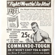 1947 George Jowett Commando Tough Muscles Advertisement Combat Jiu Jitsu... - $19.99