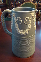 Antique Wedgwood England Pitcher Lion Heads Rope Handle Pitcher 8&quot; - £115.45 GBP