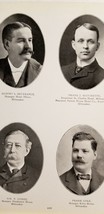 Notable Wisconsin Men of 1901 HOTEL MANAGERS Pleiss Gorth Lougee Comee Regan D0 - £9.04 GBP