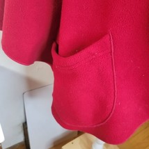 Womans Janska Polartec Fleece Shawl Wrap Poncho Pockets Red One Size USA... - £23.07 GBP