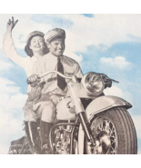 1949 Harley Davidson Motorcycle Advertisement Hydra Glide Fork Vintage F... - €18,00 EUR