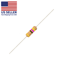 Resistors (10) 47k Ohm Carbon Film, 1/4 (.25) Watt, Tolerance ±5 % - $2.85