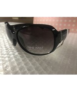 NWT $44.00 NEW Nine West Womens Black rhinestones on temples Sunglasses  53 - £8.77 GBP