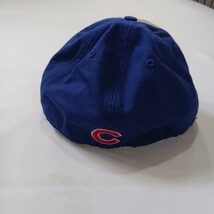 '47 MLB Chicago Cubs Men's M Cotton Blend Back Fitted Blue/Gray Baseball Cap Hat image 9