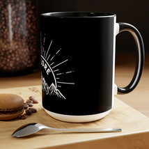 EXPLORE Mountain Range Two-Tone Coffee Mugs | 15oz | Nature Lover Gift | Outdoor - $22.66