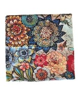 Handcrafted ~ Vintage Spring Flower ~ Decorative Pillow Cover ~ 18&quot; Squa... - $38.36 CAD