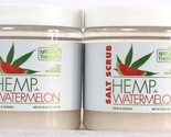 2 Count Natural Therapy 23.28 Oz Hemp &amp; Watermelon Calm &amp; Refresh Salt S... - £22.02 GBP