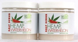 2 Count Natural Therapy 23.28 Oz Hemp &amp; Watermelon Calm &amp; Refresh Salt Scrub - $27.99