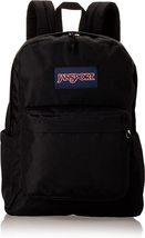 JanSport JS0A4QUE008 Superbreak Plus Black School Laptop Backpack - £34.36 GBP