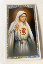 Immaculate Heart of Mary Prayer Card, New #2 - $1.50