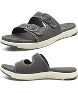 COFACE Women's Size 9 Grey Orthotic Slide Comfort Plantar Fasciitis Arch Support - £22.71 GBP