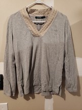 Womens Lauren Ralph Lauren Lomg Sleeve Shirt Gray Size M See Pics - £4.78 GBP