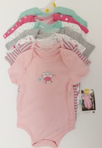 Members Mark 7-Pack 1-Piece Bodysuit Baby Girl Size 3-6 Months - £14.14 GBP