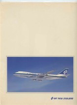 Air New Zealand Empty Folder Boeing 747 Cover - $17.82