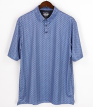 Straight Down Golf Polo Shirt Mens XL Blue Playing Card Suits Print Perf... - $32.66