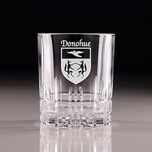 Donohue Irish Coat of Arms Perfect Serve Cut Glass Tumbler - Set of 4 - £61.98 GBP