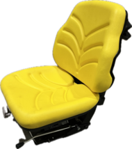 Yellow Vinyl Suspension Seat fits compact tractor w/Multiple Mounting Patterns - £196.13 GBP