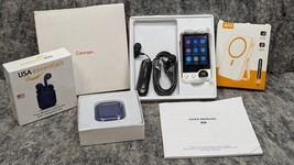 X58 Digital MP3 MP4 Music Player FM Radio Video Recorder Silver Bundle - $39.99