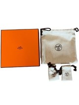 Authentic Hermes Empty Box 7” X 7” X 1.5” with Dust Bags Bundle Of 4 - $56.09