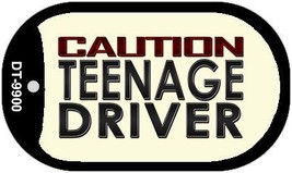 Caution Teenage Driver Novelty Metal Dog Tag Necklace DT-9900 - $15.95