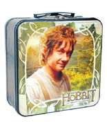 The Hobbit Bilbo Baggins Photo Large Carry All Square Tin Tote Lunchbox ... - $13.54