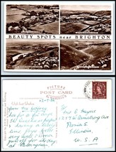 UK RPPC Photo Postcard - near Brighton - Beauty Spots LOT #D1 - £2.35 GBP