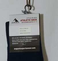 Augusta Sportswear Atheltic Sock Intermediate 9 To 11 Navy Blue 6026 image 3