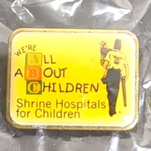 Shrine Hospital for Children All About Children Lapel Pin NOS Shriners P... - £5.39 GBP