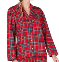 allbrand365 designer Womens Brinkley Plaid Long Sleeve Top, Large - £35.55 GBP