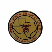 1993 San Antonio Texas Imperial Council Masonic Shriner Freemason Lapel ... - $7.95