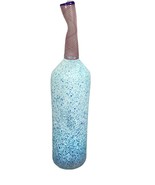 Handblown Speckled Blue Large Glass Decanter - 19”H - $24.75