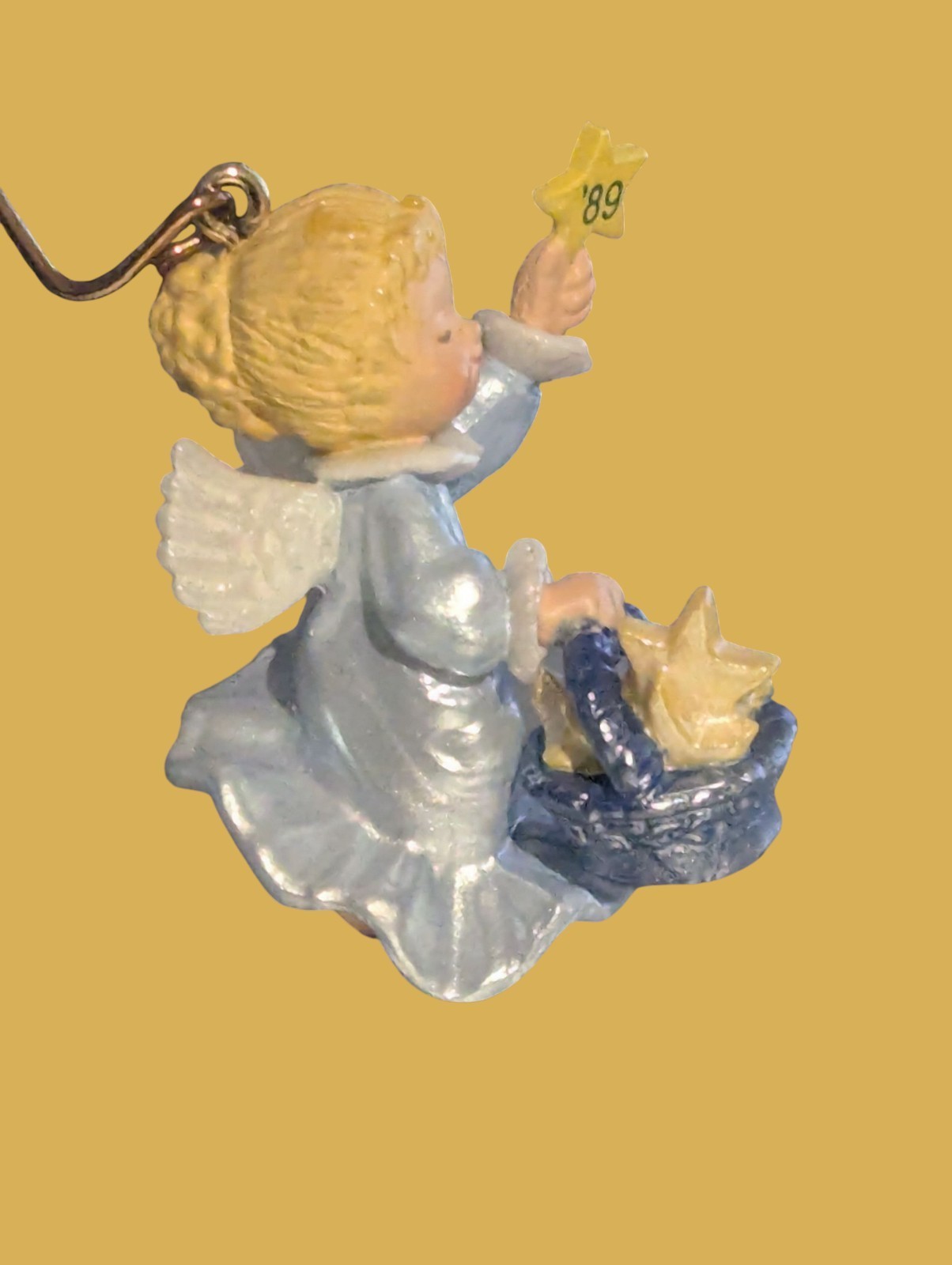 Vintage Little Star Bringer 1989 Angel Hallmark Ornament Keepsake Hand Crafted  Item image 3