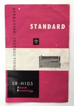 Vintage Manual for Standard Radio Corp. Transistor Radio SR-H105 8T 1961 - £11.01 GBP
