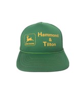 Vintage John Deere Trucker Hat Hammond &amp; Tilton Maine Foam Snapback Gree... - $351.43 MXN