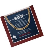 Personalized Boys Football Necklace To My Son From Mom, Boy - £229.91 GBP