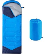 Oaskys Camping Sleeping Bag, 3 Season Warm And Cool Weather,, And Outdoors. - £31.84 GBP