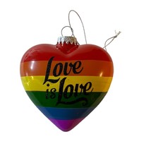 Love is Love LBGTQA Holiday Christmas Ornament New - £9.21 GBP